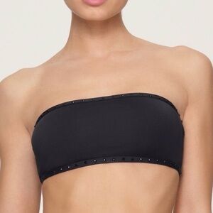 NWT SKIMS RHINESTONE BANDEAU SWIM TOP!